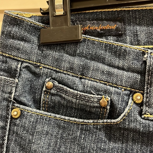 Citizens of Humanity Amber Stretch High Rise Bootcut blue cotton blend jeans - Picture 7 of 16